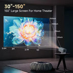 P30PRO Projector - 4K 720P Support, Android 11.0, Projector Perfect for Home Outdoor Meetings, Best for Christmas,Upgrated HY300
