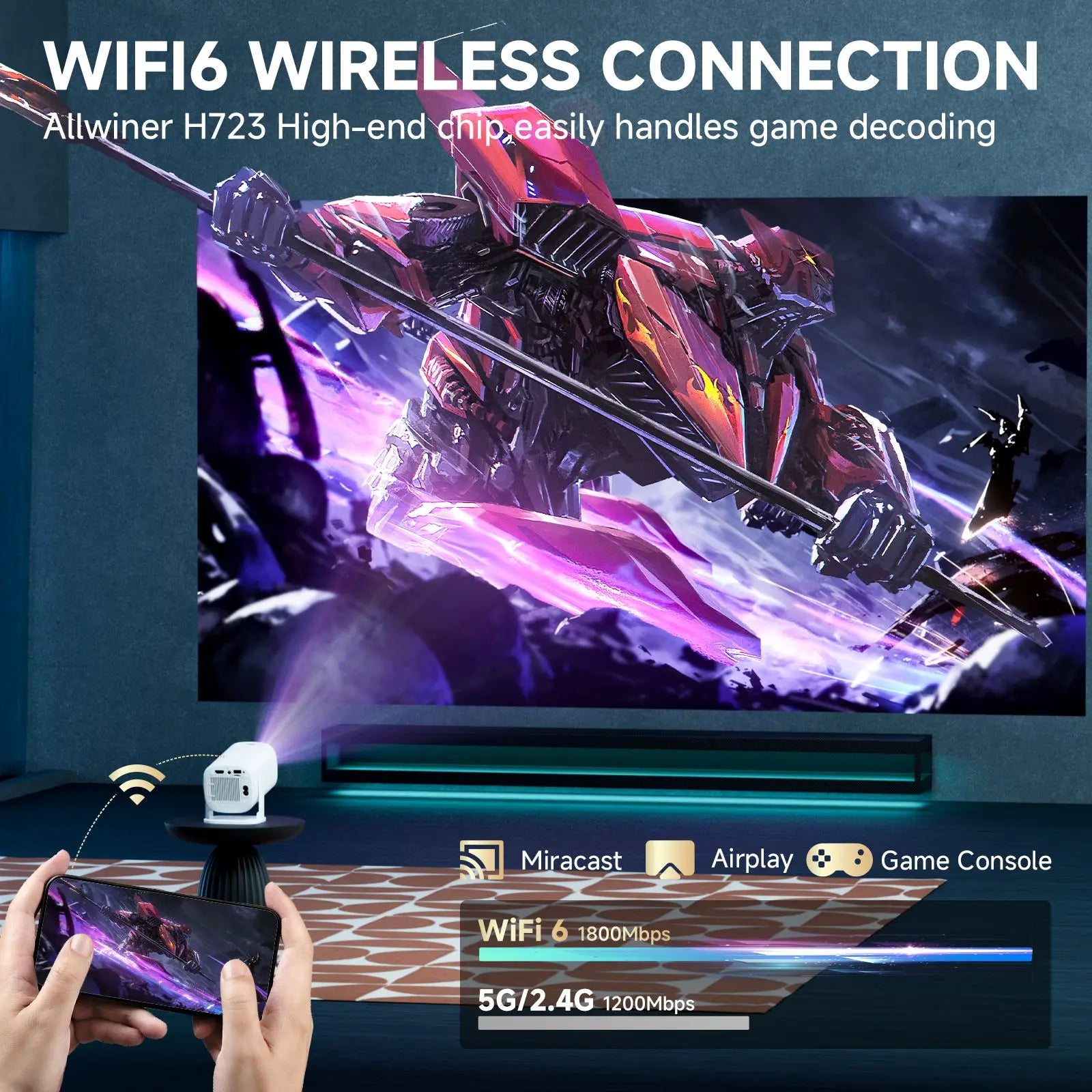 Cinemaite 2V 4K Home Cinema Projector